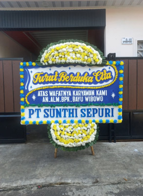 Papan Bunga Duka di Kertosari